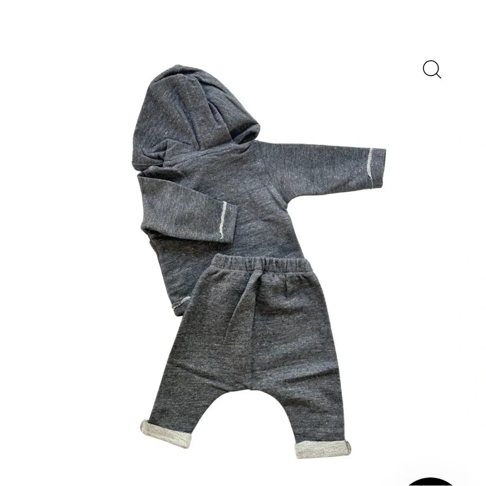 Cozy Gray Kids Matching Set
